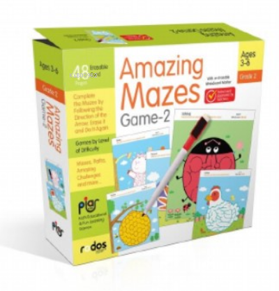  Amazing Mazes Game2 Grade Level 2 Ages 36 | Kolektif | Piar Yayınevi | 8682974923084 | 