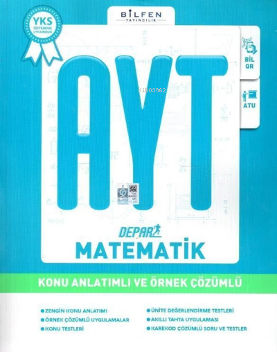  Bilfen Ayt Matematik Depar Konu Anlatımlı Ve Örnek Çözümlü | Kolektif | Bilfen Yayıncılık | 9786057669650 | 