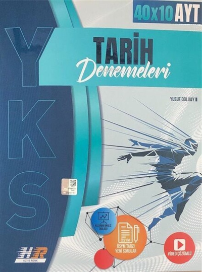  Yks Ayt Hız Ve Renk Deneme Tarih (40*10) 2022 Yeni | Kolektif | Hız ve Renk Yayınları (Bayilik) | 9786257532235 | 