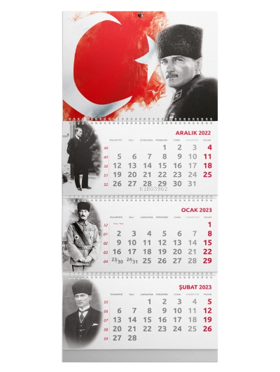  2023 Gemici Duvar Takvimi Bayrak | 2023 Gemici Duvar Takvimi Bayrak | Halk Kitabevi | 8683672839806 