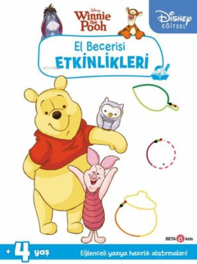 Disney Eğitsel Winnie the Pooh El Becerisi Etkinlikleri Yazıya Hazırlık 4+Yaş