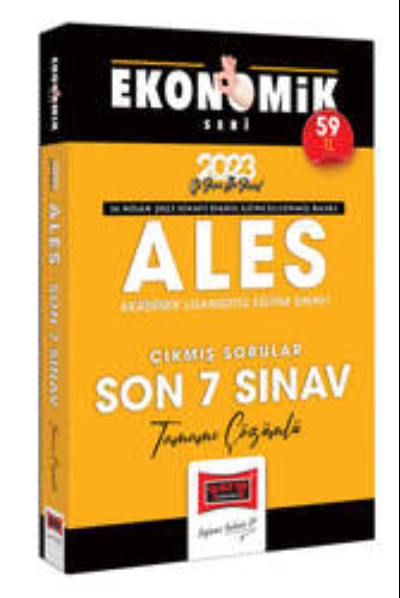  2023 ALES Ekonomik Seri Tamamı Çözümlü Son 7 Sınav Çıkmış Sorular | 2023 ALES Ekonomik Seri Tamamı Çözümlü Son 7 Sınav Çıkmış Sorular | Kolektif | Yargı Yayınevi | 9786254217319 