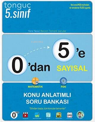 Tonguç Akademi 0`dan 5`e Sayısal Konu Anlatımlı Soru Bankası