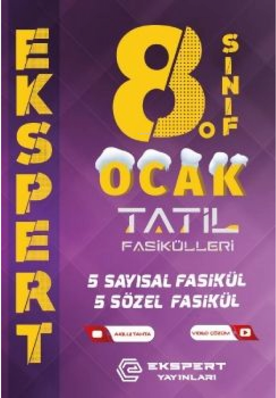  8Sınıf Ocak Tatil Fasikülleri (5 Sayısal 5 Sözel Fasikül) | 8Sınıf Ocak Tatil Fasikülleri (5 Sayısal 5 Sözel Fasikül) | Kolektif | Ekspert Yayınları | 9786057325518 