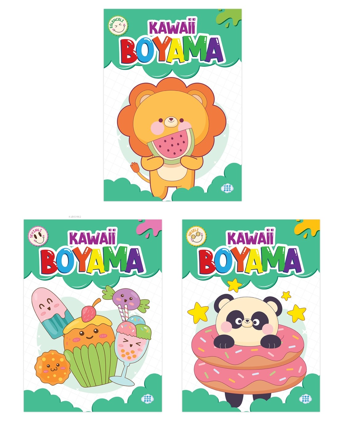Kawaii Boyama Seti (3 Kitap Takım)