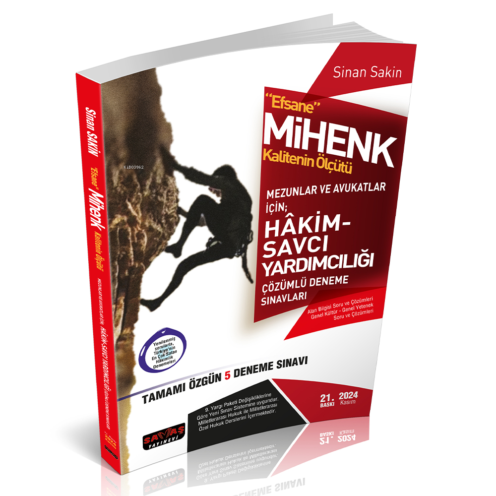 Savaş 2025 Efsane MİHENK Hakim Savcı Yardımcılığı 5 Deneme  21. Baskı