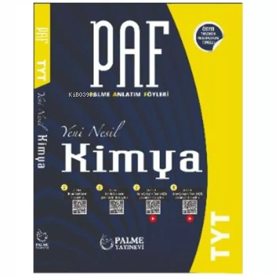  Palme Paf Yks Tyt Kimya Konu Kitabı *Kurumsal* | Kolektif | Palme (Hazırlık) | 9786052825105 | 