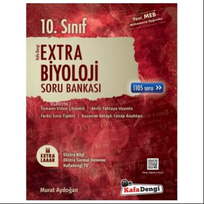 KafaDengi 10.Sınıf Extra Biyoloji Soru Bankası (Tümü Video Çözümlü)