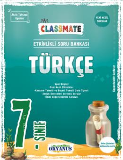 7. Sınıf Classmate Türkçe Soru Bankası