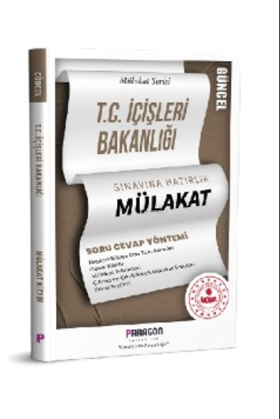  TC İçişleri Bakanlığı Mülakat | Kolektif | Paragon Yayınları | 9786257013963 | 