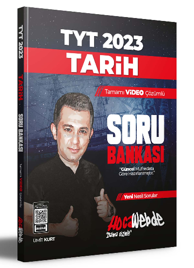  2023 TYT Tarih Tamamı Video Çözümlü Soru Bankası | 2023 TYT Tarih Tamamı Video Çözümlü Soru Bankası | Ümit Kurt | HocaWebde | 9786258257144 