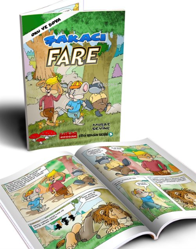 Şakacı Fare (Oku ve Boya Çizgi Roman)