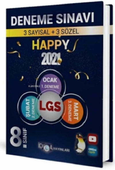  8 Sınıf LGS 3Lü Deneme Sınavı 2021 İdol Yayınları | 8 Sınıf LGS 3Lü Deneme Sınavı 2021 İdol Yayınları | Kolektif | İdol Yayınları | 9786254440359 