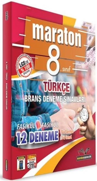  Maraton 8Sınıf Tükçe Branş Deneme Sınavı | Kolektif | Maraton Yayıncılık | 9786257225236 | 