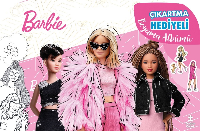 Barbie Çıkartmalı Hediyeli Boyama Albümü