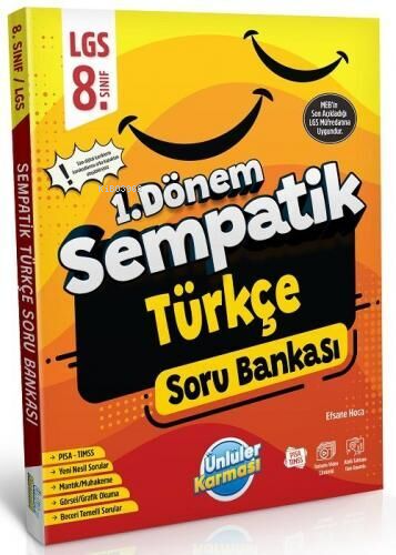 Ünlüler Karması 8. Sınıf LGS Türkçe 1. Dönem Sempatik Soru Bankası