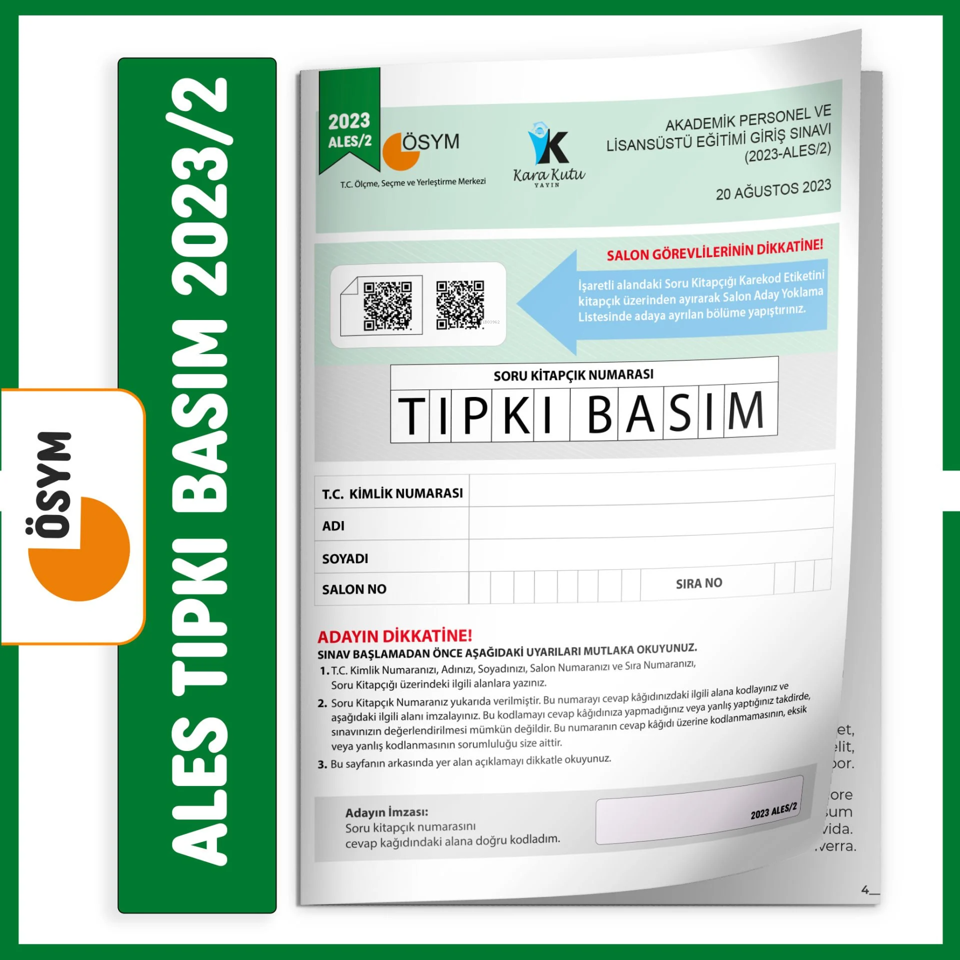 ALES 2023/2 KasımTıpkı Basım