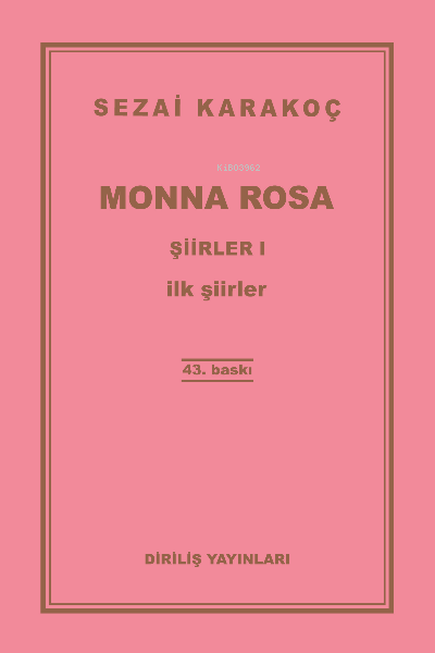 Monna Rosa Şiirler - I