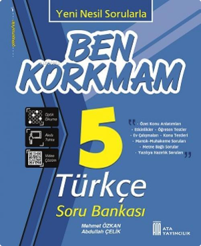 Ata Yayıncılık 5.Sınıf Ben Korkmam Türkçe Soru Bankası