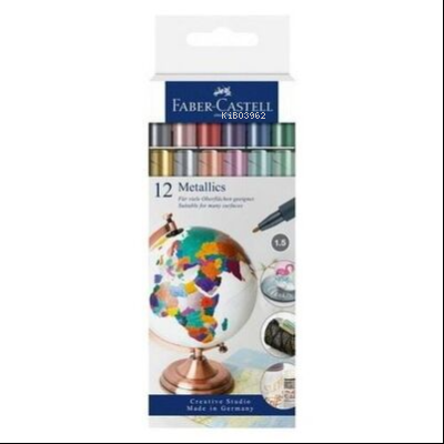  FCastell Markör Metalik 12Li Set | FCastell Markör Metalik 12Li Set | Faber Castell | 4005401607137 
