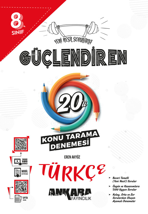 Ankara 8.⁠ ⁠Sınıf Güçlendiren Türkçe 20'li Konu Tarama Denemesi