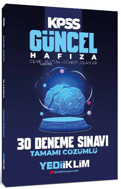 YEDİİKLİM 2022 KPSS Güncel Hafıza Genel Kültür- Güncel Olaylar Tamamı Çözümlü 30 Deneme Sınavı