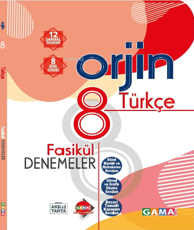  Gama 8Sınıf Orjin Türkçe Fas Dnm | Kolektif | Gama Basım Yayın Dağıtım | 9786057790620 | 