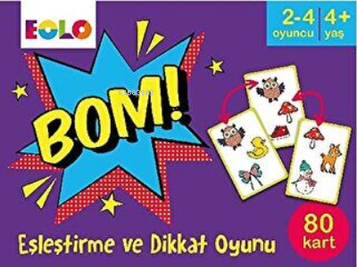 Bom! - Eşleştirme ve Dikkat Oyunu (80 Kart)