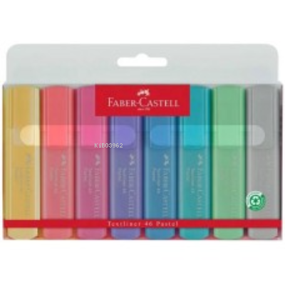  Faber Castell İşaretleme Kalemi (Textlıner 1546) (8Li Set) (Pastel) (15 46 81) (5 Li) | Faber Castell | 4005400169438 | 