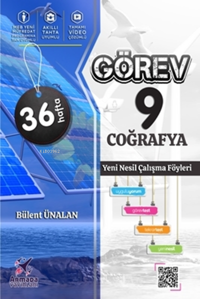  Armada 9Sınıf Görev Coğrafya Yeni Nesil Çalışma Föyleri 36 Hafta | Armada 9Sınıf Görev Coğrafya Yeni Nesil Çalışma Föyleri 36 Hafta | Bülent Ünalan | Armada Yayınları | 9786057150042 