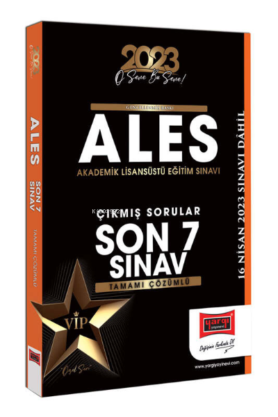  2023 ALES Tamamı Çözümlü Son 7 Sınav Çıkmış Sorular (16 Nisan 2023 Sınavı Dahil) | 2023 ALES Tamamı Çözümlü Son 7 Sınav Çıkmış Sorular (16 Nisan 2023 Sınavı Dahil) | Kolektif | Yargı Yayınevi | 9786254217302 