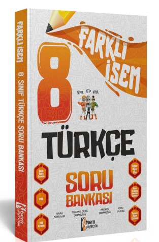 2024 Farklı İsem 8.Sınıf Türkçe Soru Bankası