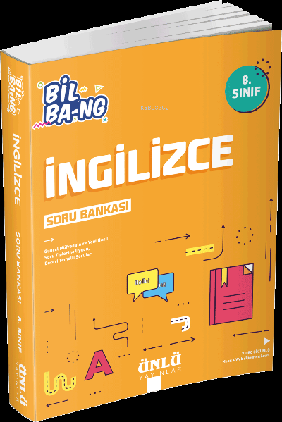 8 Sınıf Bil Ba ng İngilizce Soru Bankası | Kolektif | Ünlü Yayınlar | 9786257338141 | 