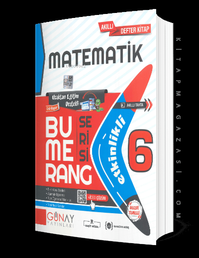  6 Sınıf Bumerang Matematik Etkinlikli | KOLEKTİF | Günay Yayıncılık (76882) | 9786257150880 | 