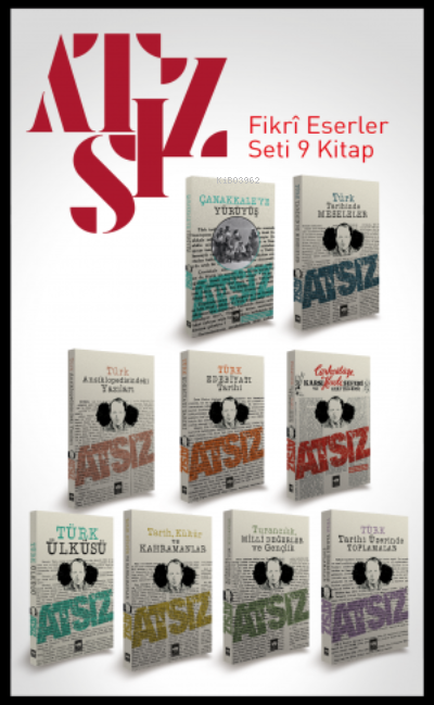 Atsız Fikri Eserler Seti 9 Kitap