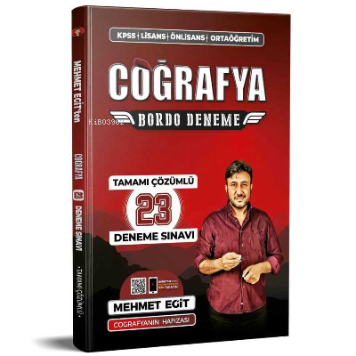  Kpss Coğrafya 23 Bordo Deneme | Kolektif | Eğit akademi | 9786250002452 | 