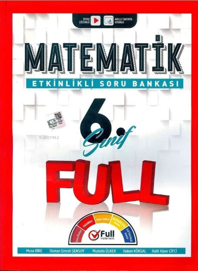  Full 06Sınıf Soru Bankası Matematik 2022 | Full 06Sınıf Soru Bankası Matematik 2022 | Kolektif | Full Matematik Yayınları (Hazırlık) | 9786057040671 