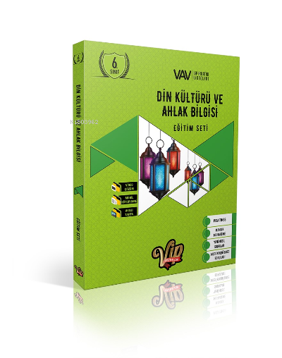  Vip 6Sınıf Din KültVe Ahlak BilKonu AnFasikülü | Kolektif | Vip Yayınları (Hazırlık) | 9786258134162 | 