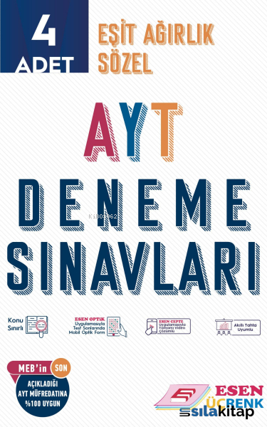 Esen - Üçrenk Ayt Ea 4'Lü Deneme Sınavları