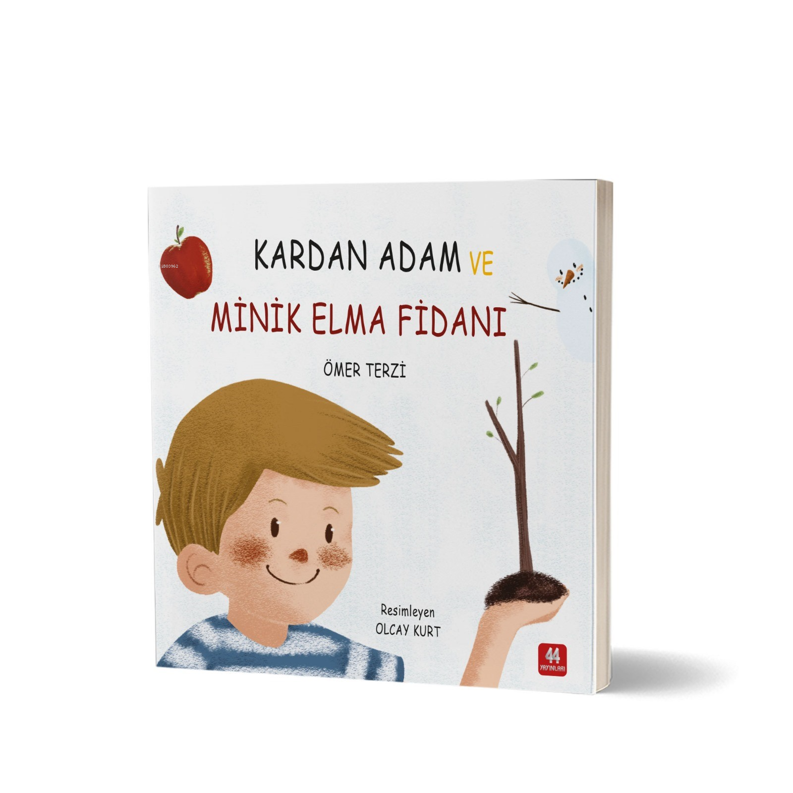 Kardan Adam Ve Minik Elma Fidanı