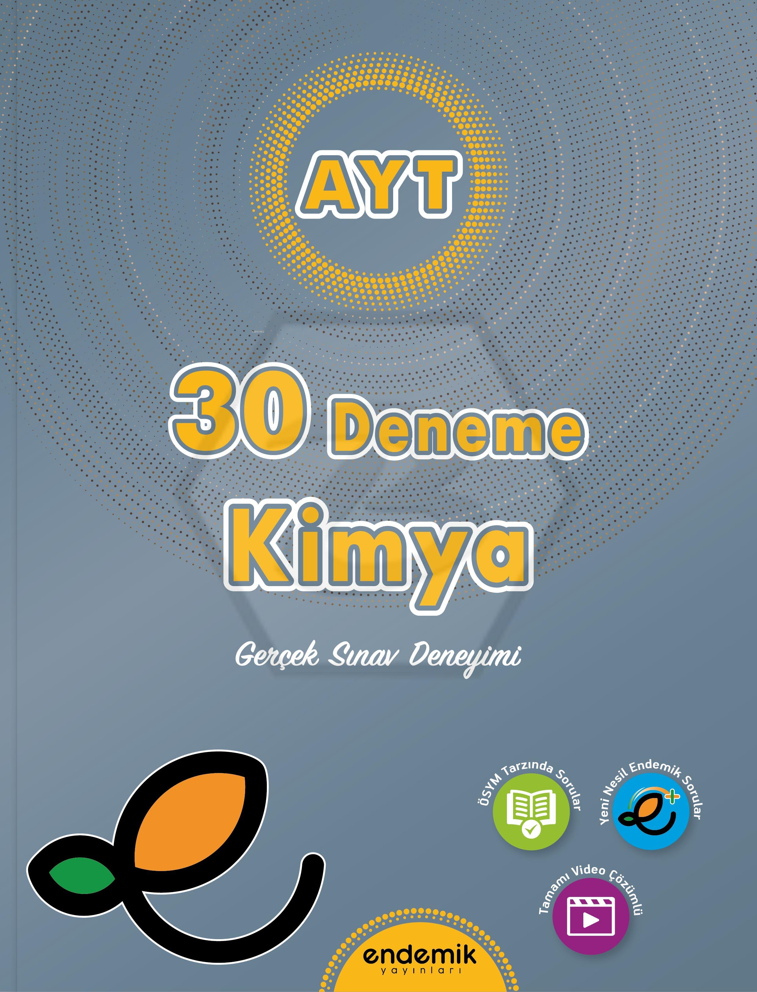 Endemik AYT Kimya 30' lu Deneme Sınavı - 2024