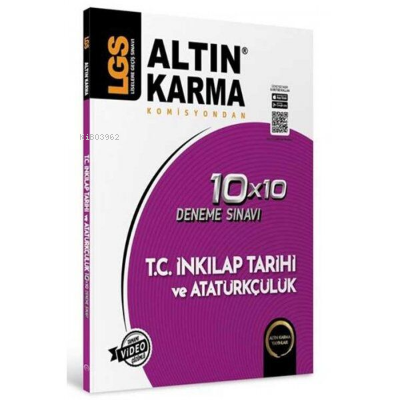 Altın Karma 8.Sınıf LGS İnkılap Tarihi Ve Atatürkçülük 10x10 Deneme Sınavı