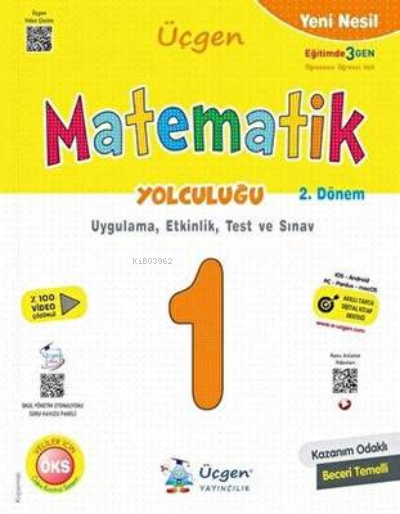  1Sınıf Yeni Nesil Matematik Yolculuğu | Kolektif | Üçgen Akademi (Hazırlık) | 9786257372831 | 