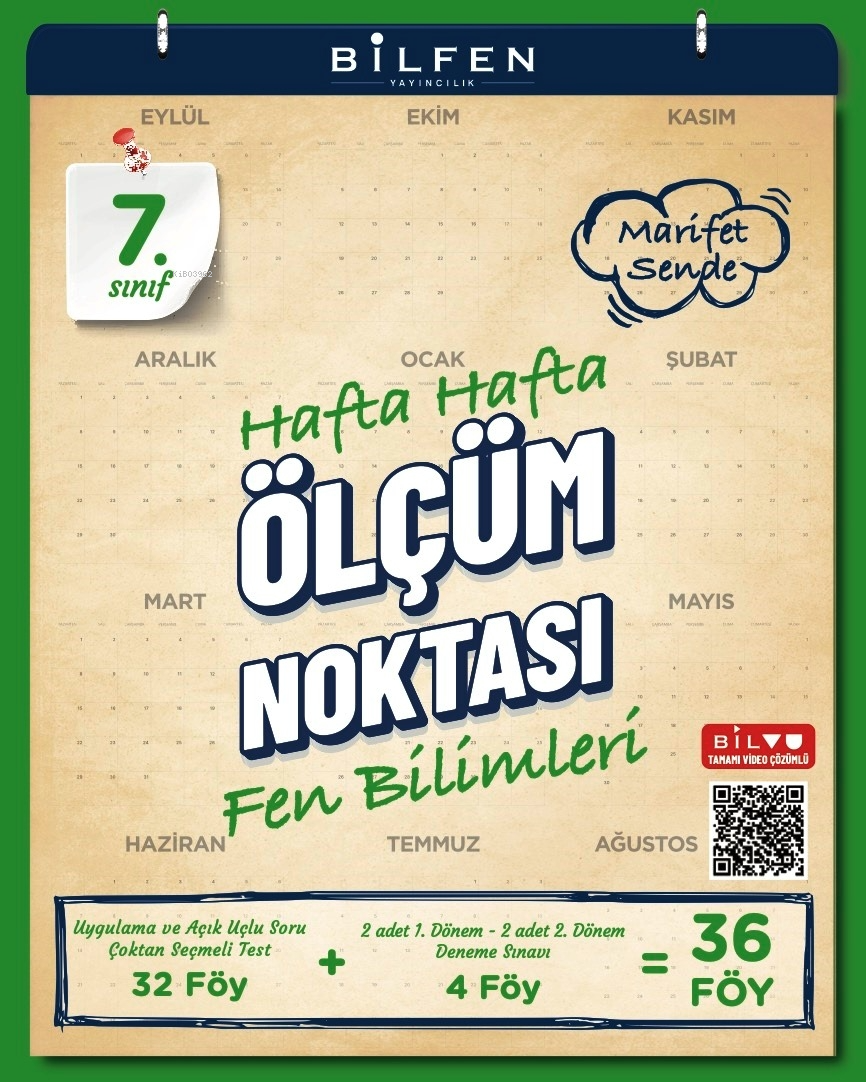 Bilfen Yayıncılık 7. Sınıf Fen Bilimleri Hafta Hafta Ölçüm Noktası