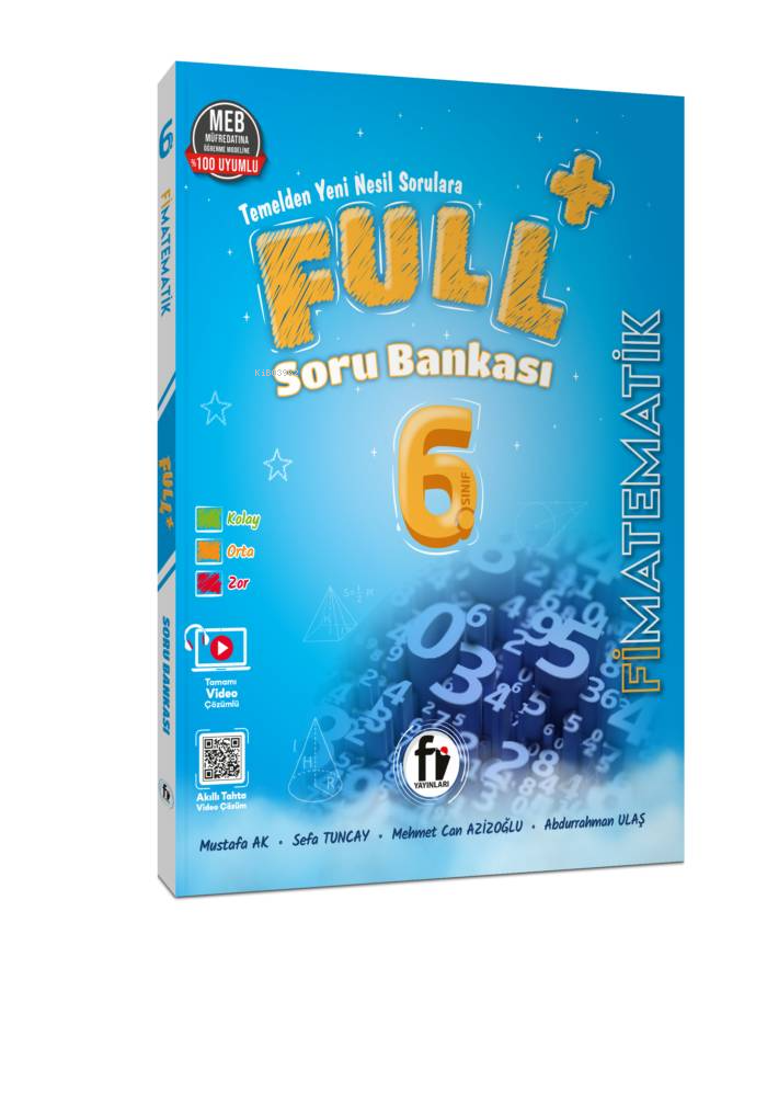  Fi Yayınları 6 Sınıf Full+ Matematik Soru Bankası | Fi Yayınları 6 Sınıf Full+ Matematik Soru Bankası | Mehmet Can Azizoğlu | Mustafa Ak | Sefa Tuncay | Abdurrahman Ulaş | Fi Yayınları | 9786052672389 