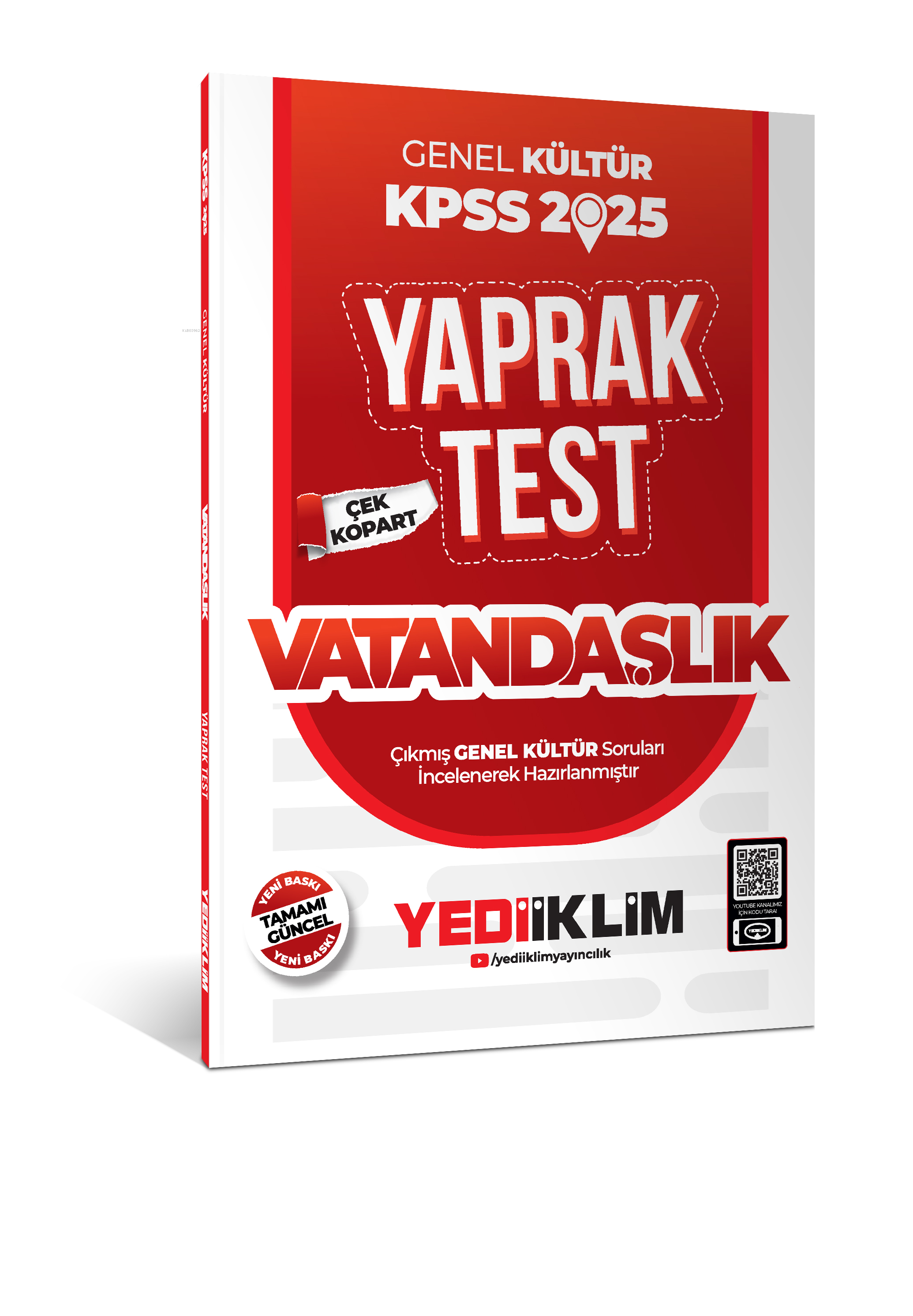 Yediiklim 2025 KPSS Genel Kültür Vatandaşlık Çek Kopart Yaprak Test
