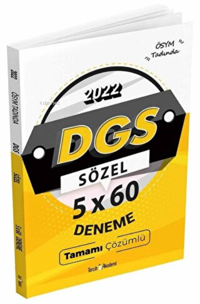 2022 DGS Sözel 5x60 Deneme Tamamı Çözümlü