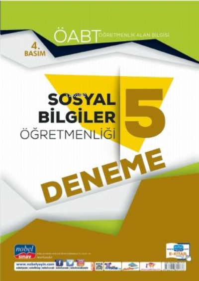  FİYAT Nobel ÖABT Sosyal Bilgiler Öğretmenliği 5 | FİYAT Nobel ÖABT Sosyal Bilgiler Öğretmenliği 5 | Kolektif | Nobel Sınav | 9786257891776 