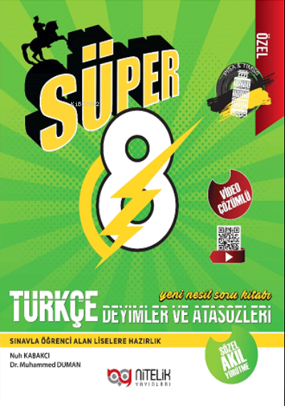 Süper 8 Türkçe Deyimler ve Atasözleri Yeni Nesil Soru Kitabı