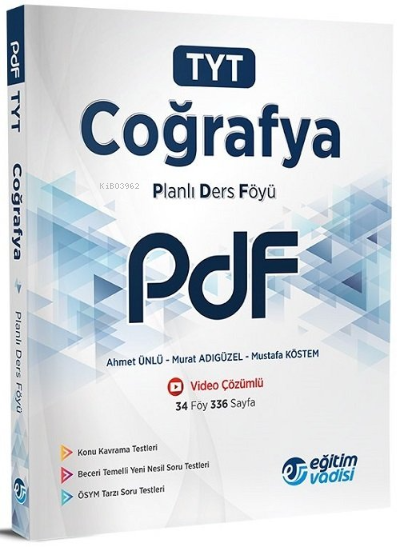  2022 Tyt (Pdf) Cografya | 2022 Tyt (Pdf) Cografya | Kolektif | Eğitim Vadisi Yayınları | 9786051948591 